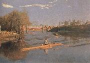 Thomas Eakins max schmitt in a single scull Germany oil painting artist